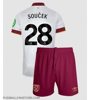 West Ham United Tomas Soucek #28 Replik 3rd trikot Kinder 2024-25 Kurzarm (+ Kurze Hosen)